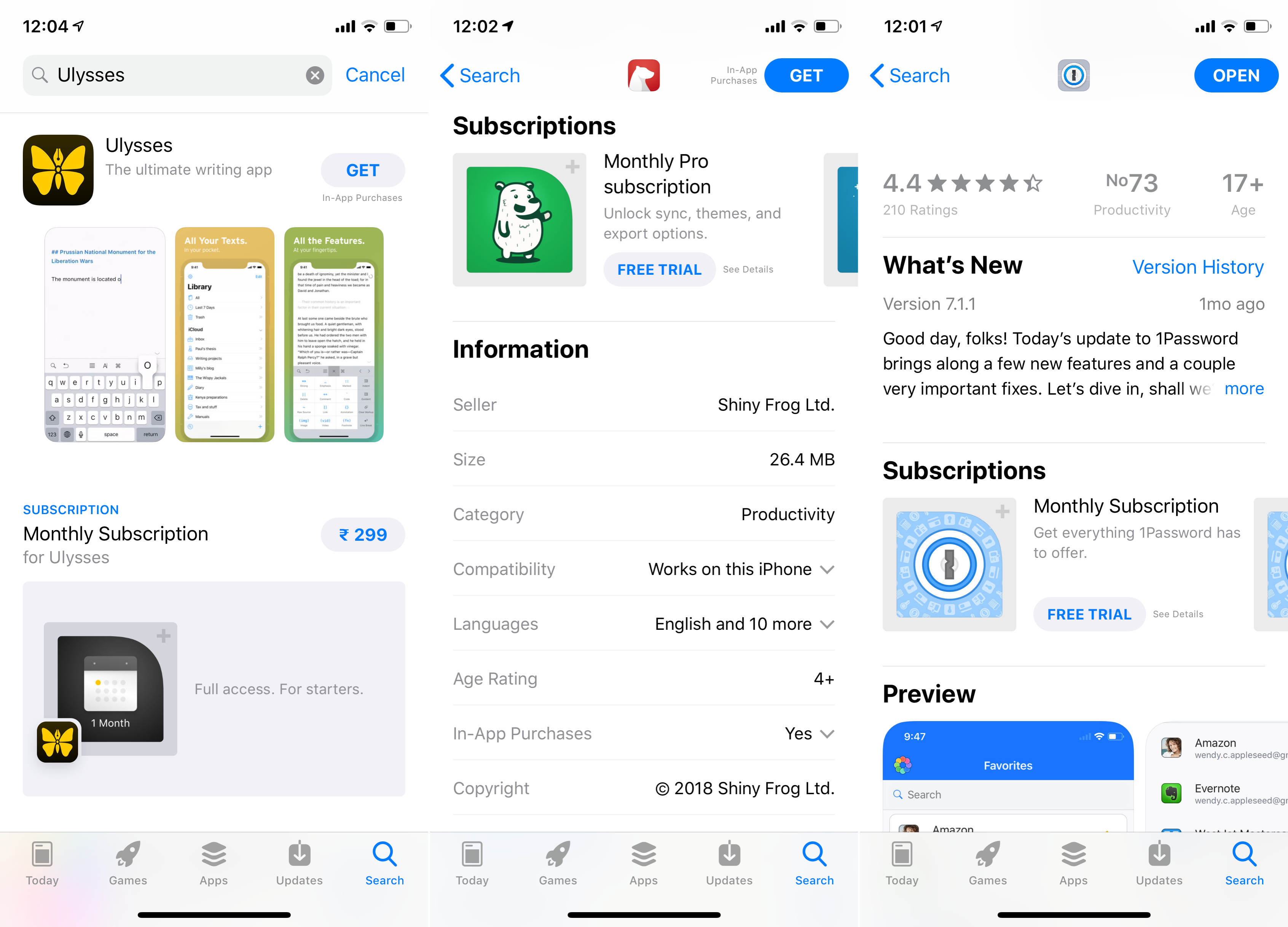 Auto Renewing Subscriptions on the App Store including promoted subscriptions in App Store Searches