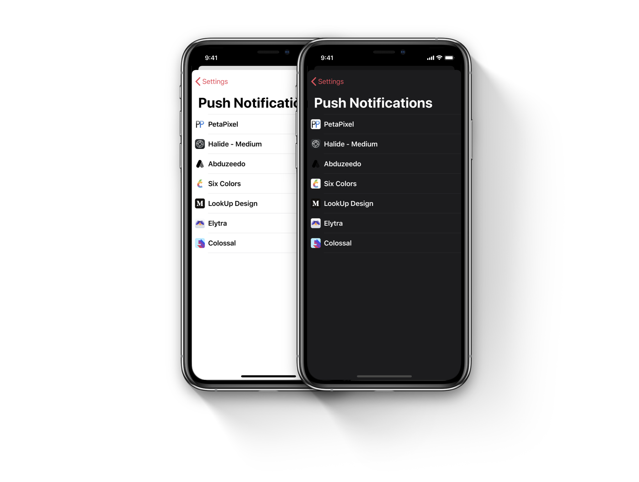 New Push Notifications Interface